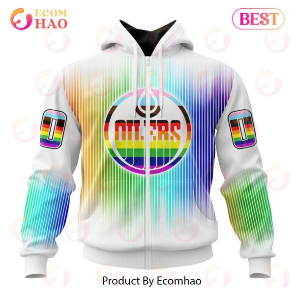 NHL Edmonton Oilers Special Design For Pride Month 3D Hoodie