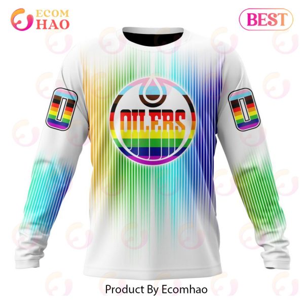 NHL Edmonton Oilers Special Design For Pride Month 3D Hoodie
