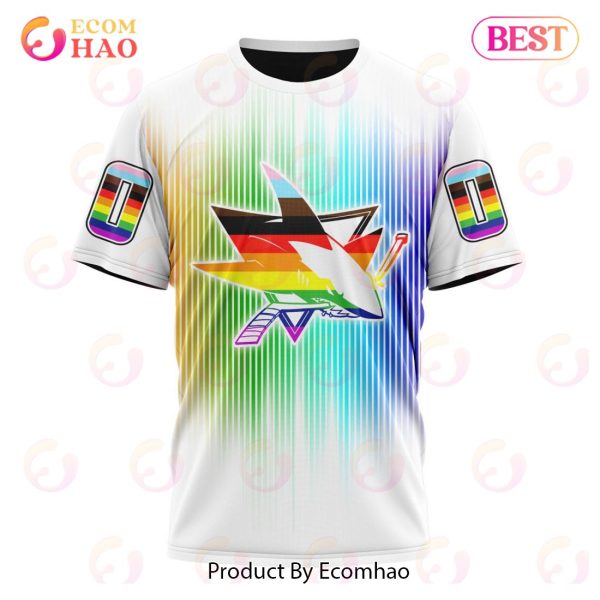 NHL San Jose Sharks Special Design For Pride Month 3D Hoodie