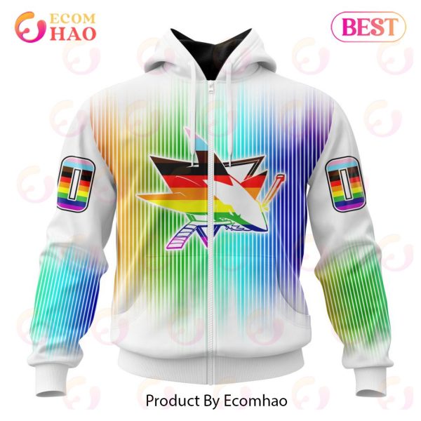 NHL San Jose Sharks Special Design For Pride Month 3D Hoodie