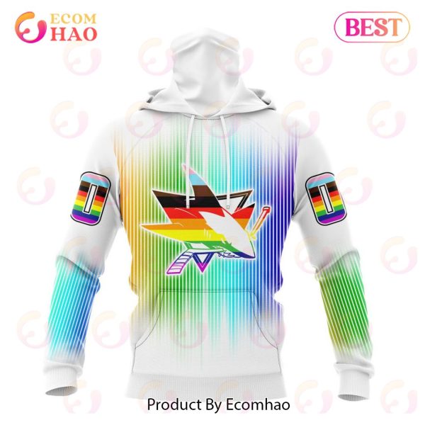 NHL San Jose Sharks Special Design For Pride Month 3D Hoodie