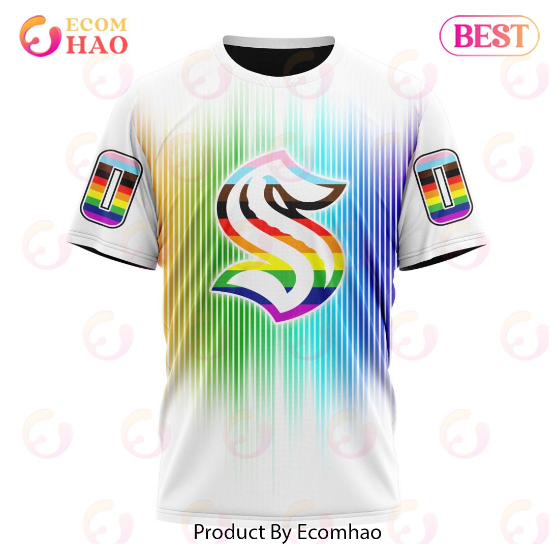 NHL Seattle Kraken Special Design For Pride Month 3D Hoodie