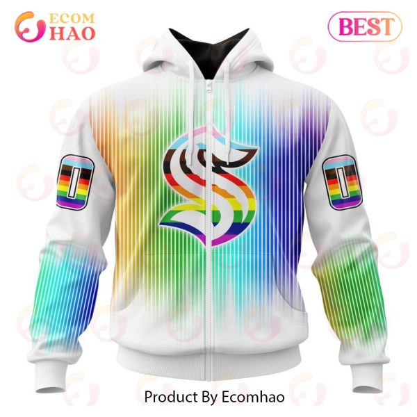 NHL Seattle Kraken Special Design For Pride Month 3D Hoodie