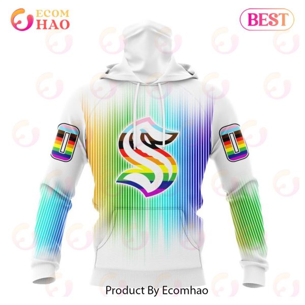 NHL Seattle Kraken Special Design For Pride Month 3D Hoodie