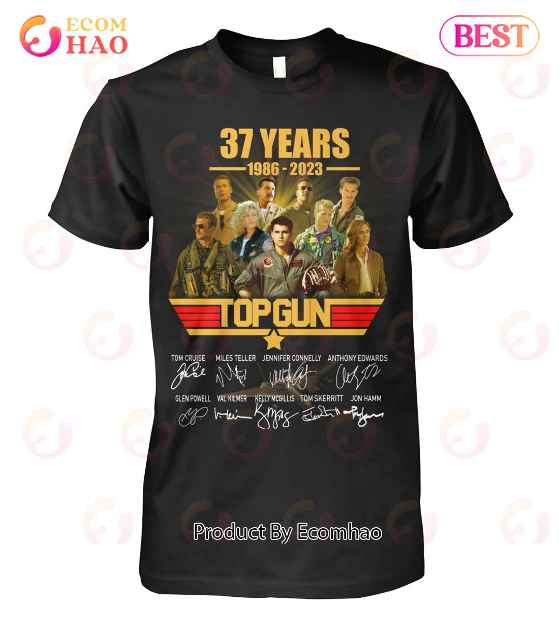 37 Years 1986 – 2023 Top Gun Signature T-Shirt