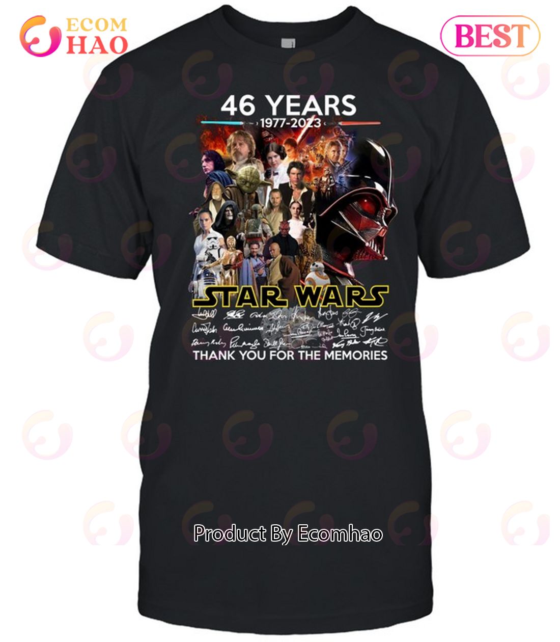 46 Years Star Wars Thank You For The Memories Shirt