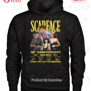 Scarface 40th Anniversary 1983 – 2023 Thank You For The Memories T-Shirt
