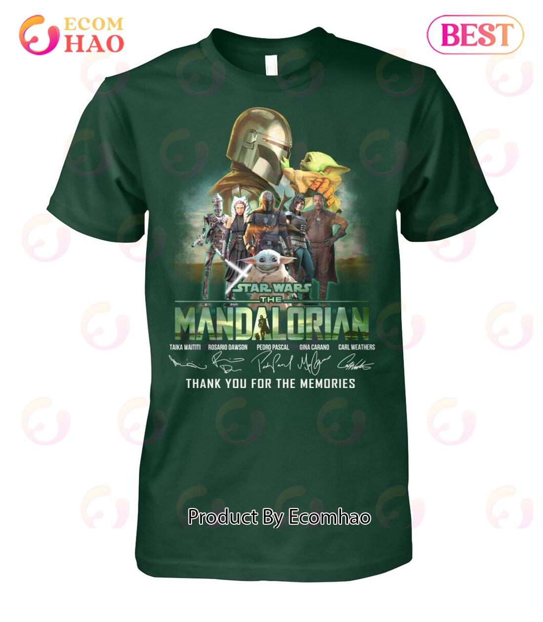 Star Wars The Madalorian Signature Thank You For The Memories T-Shirt