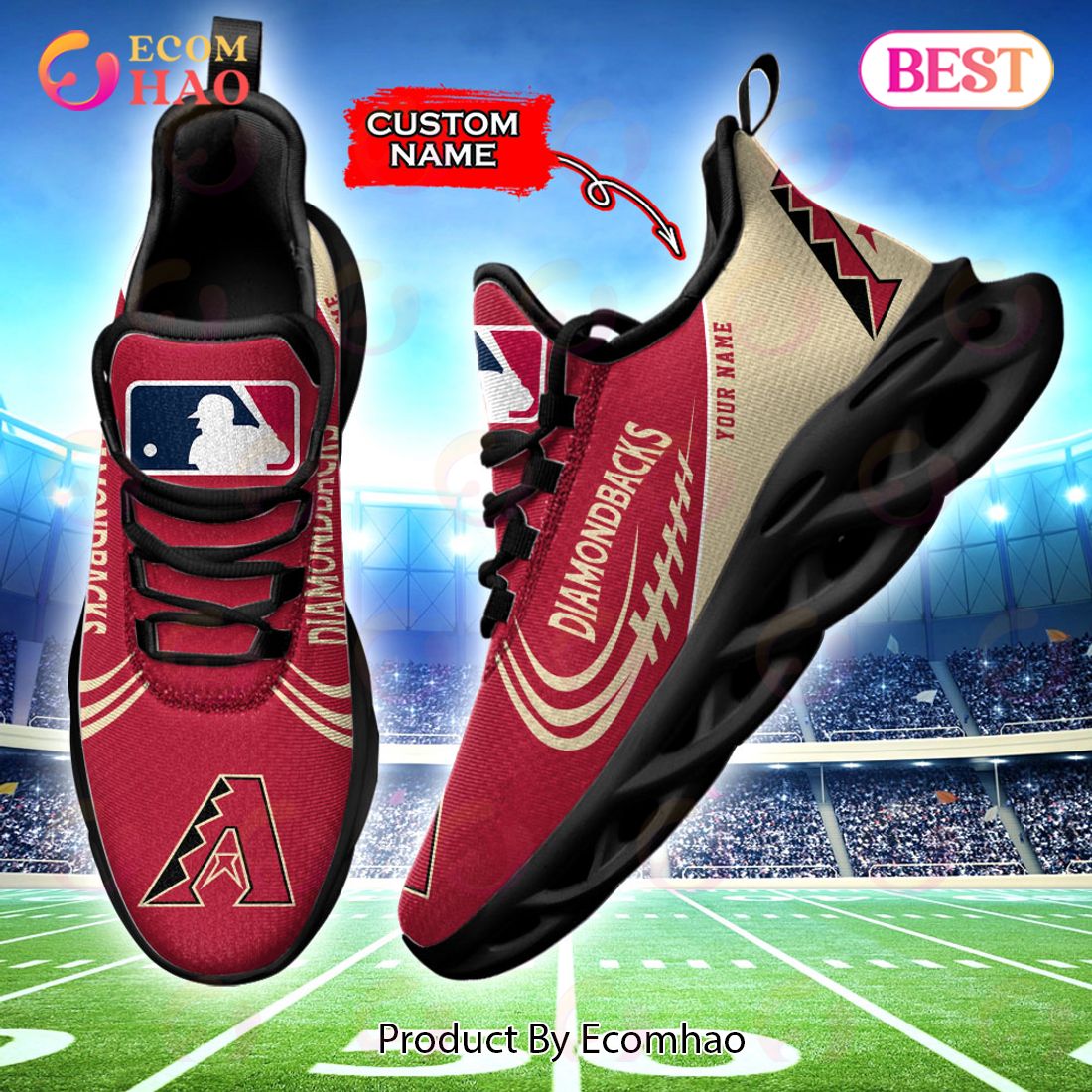 MLB Arizona Diamondbacks Max Soul Sneaker Custom Name