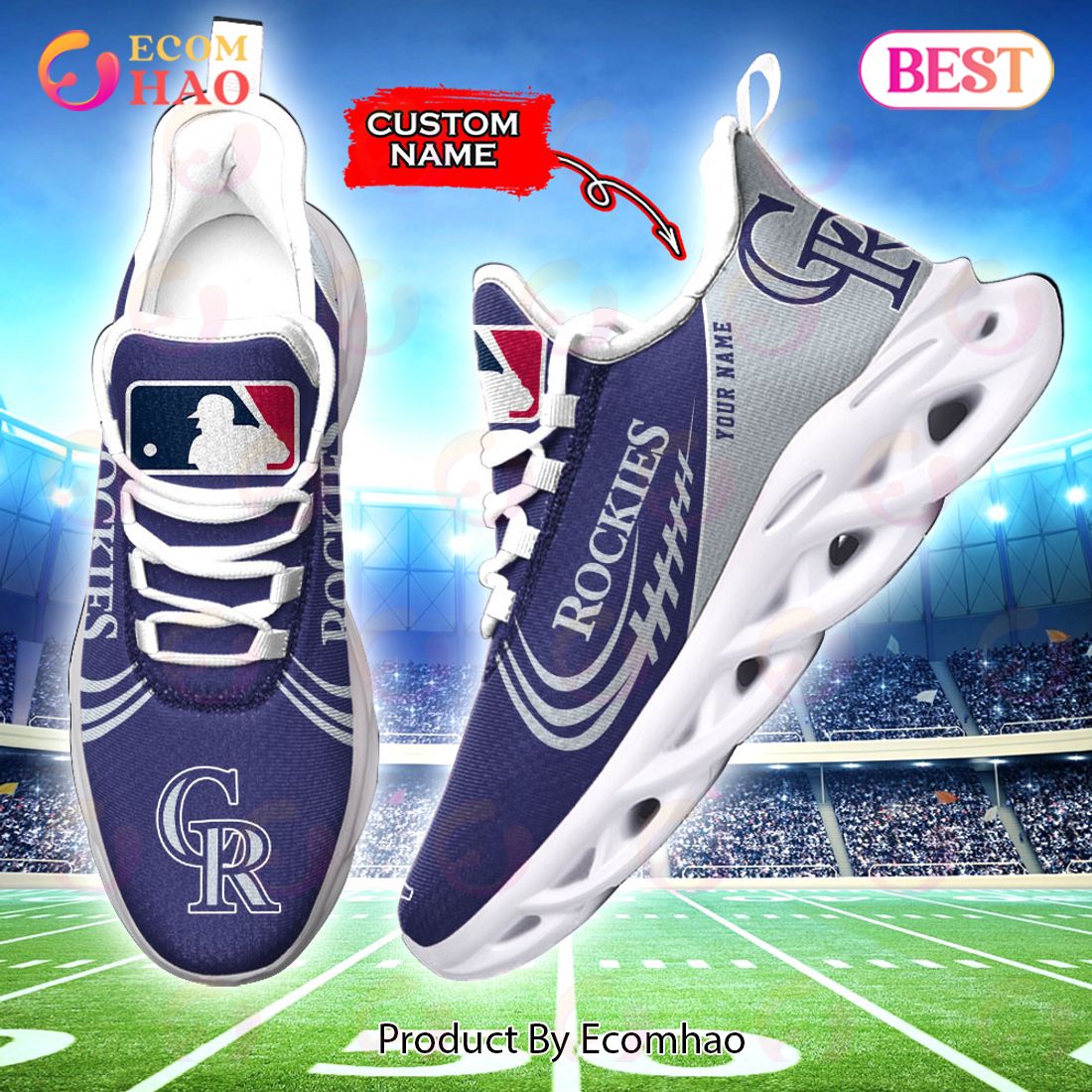 MLB Cleveland Indians Max Soul Sneaker Custom Name