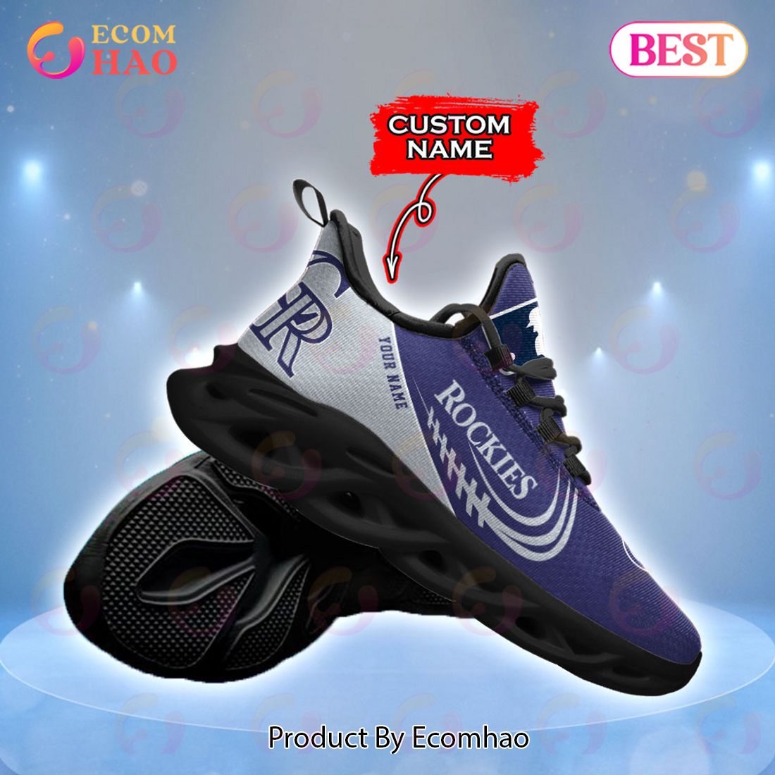 Colorado Rockies MLB Sport Fans Sneakers Men And Women Max Soul Shoes