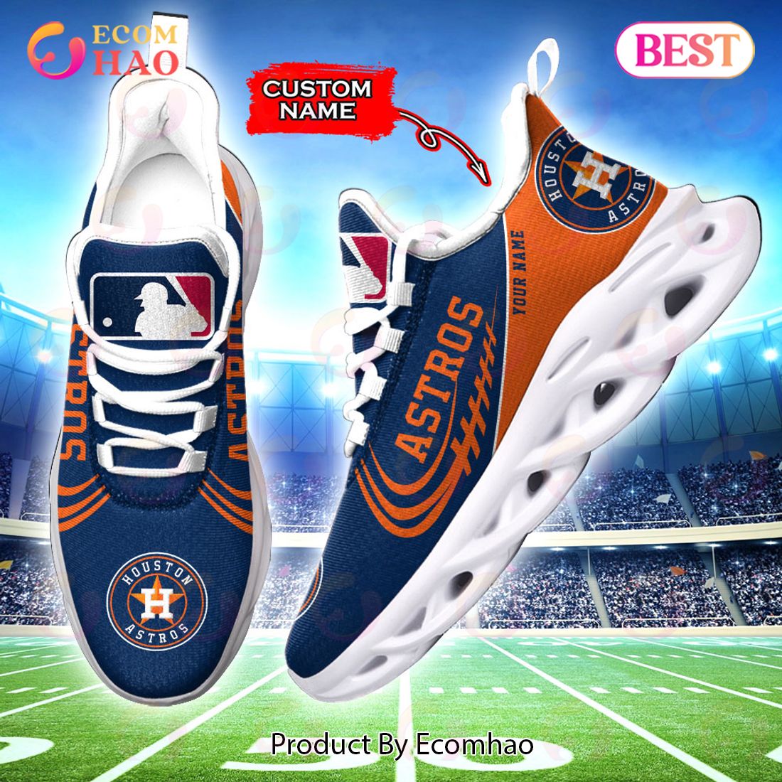 MLB Houston Astros Max Soul Sneaker Custom Name