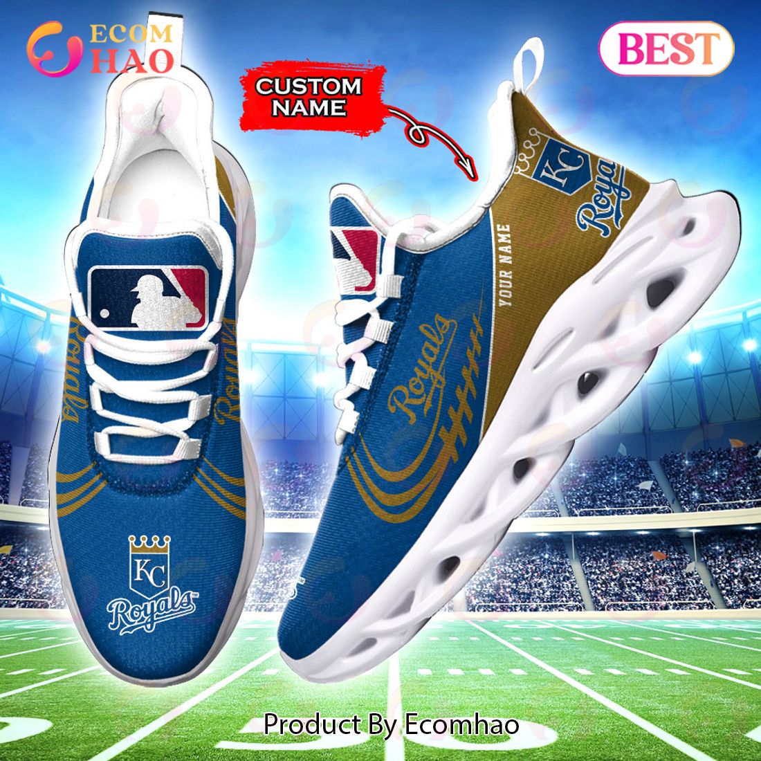 MLB Kansas City Royals Max Soul Sneaker Custom Name