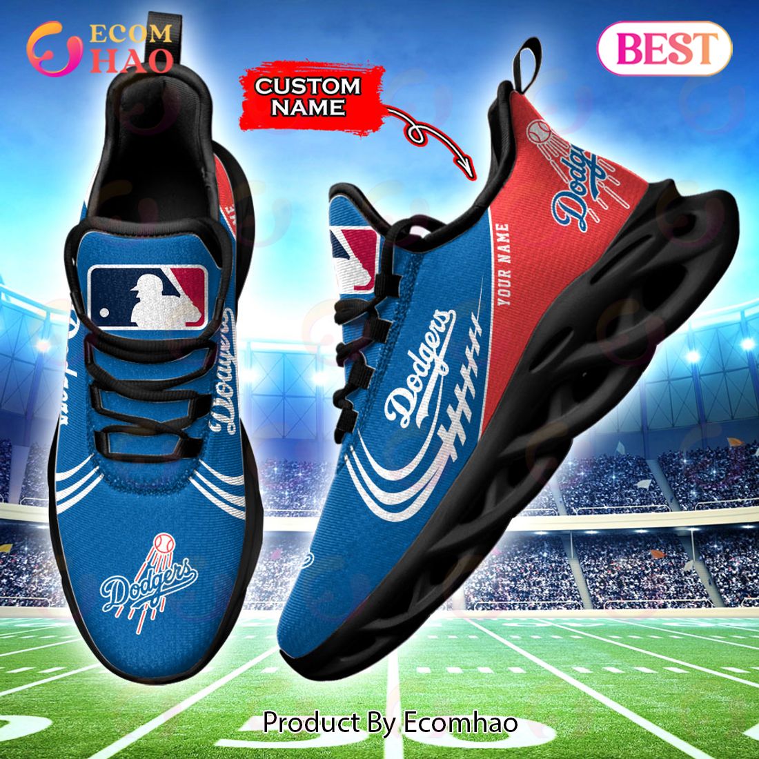 MLB Los Angeles Dodgers Max Soul Sneaker Custom Name