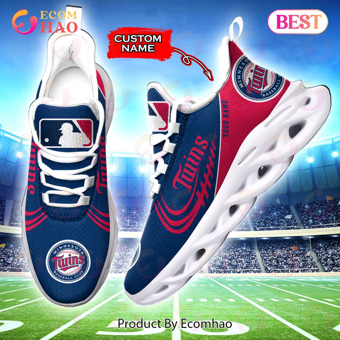 MLB Minnesota Twins Max Soul Sneaker Custom Name