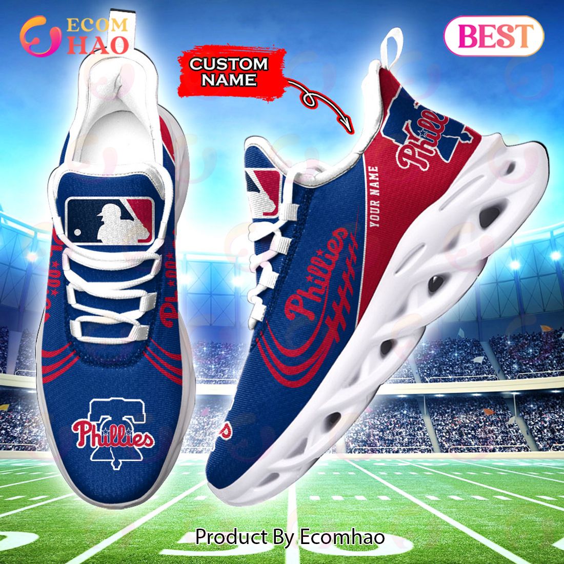 MLB Philadelphia Phillies Max Soul Sneaker Custom Name