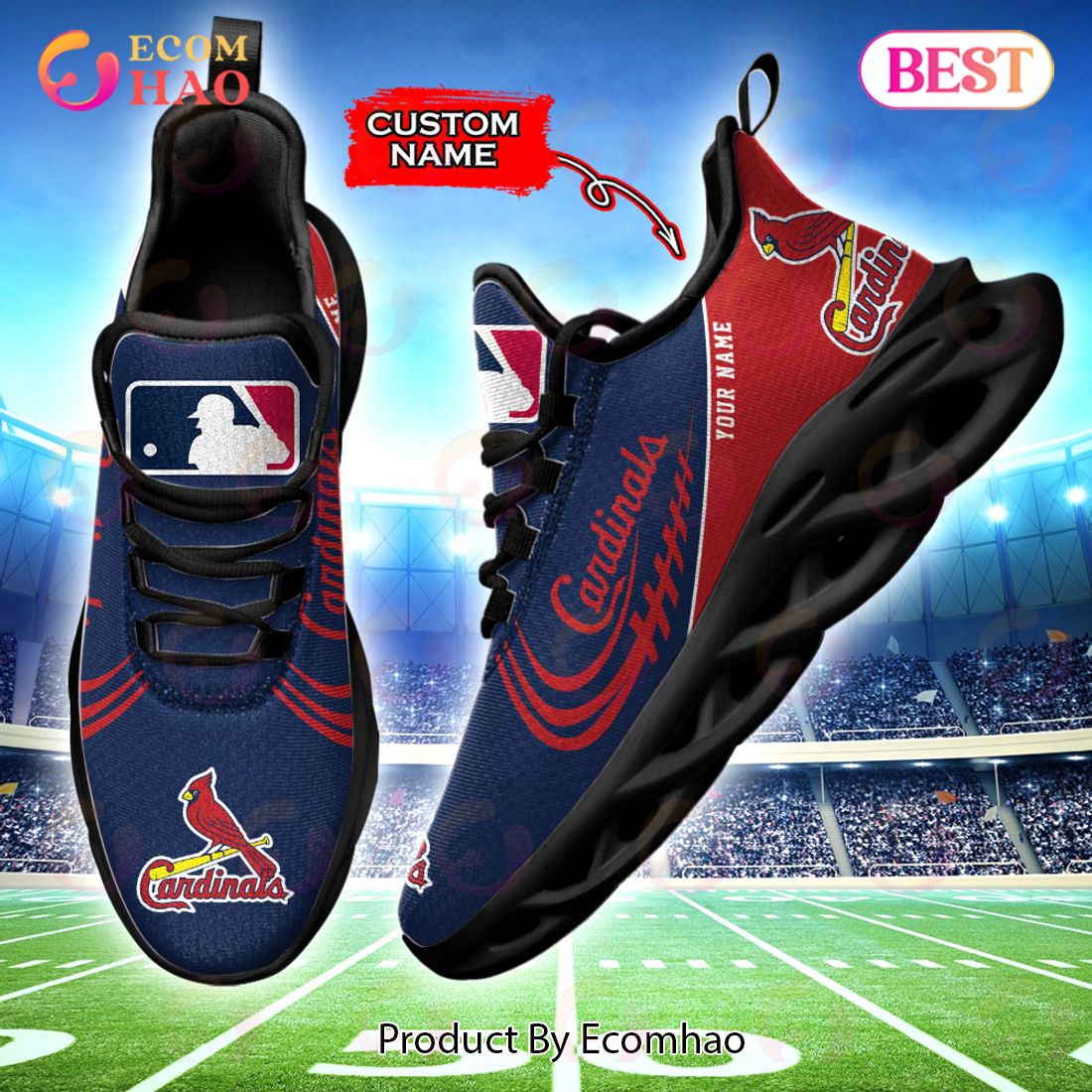 MLB St Louis Cardinals Max Soul Sneaker Custom Name