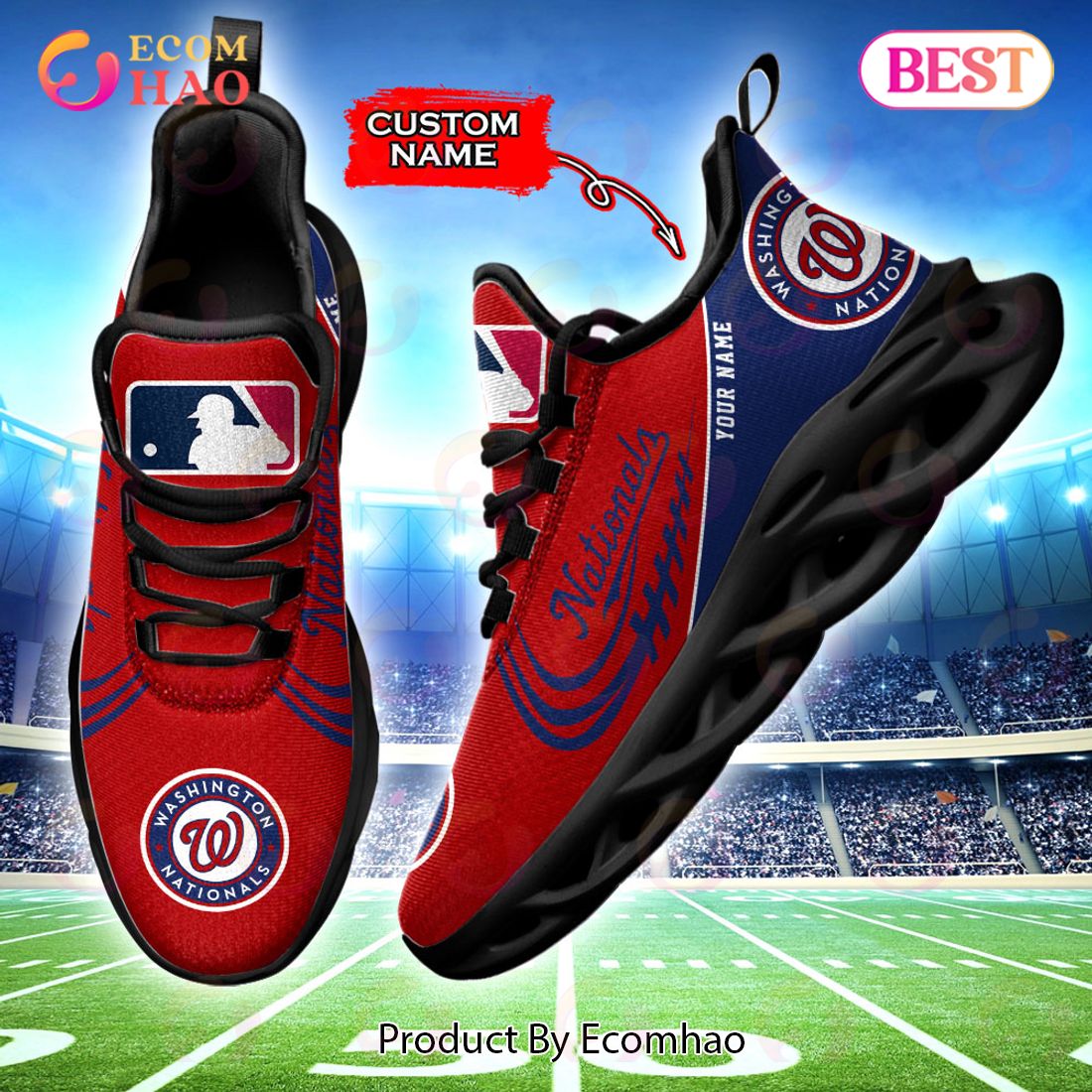 MLB Washington Nationals Max Soul Sneaker Custom Name