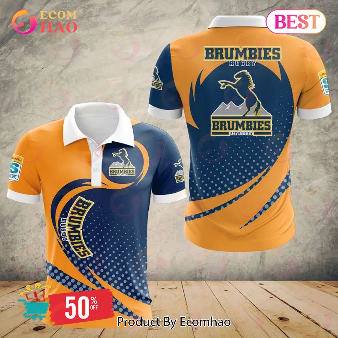 Super Rugby ACT Brumbies Special Polo Design