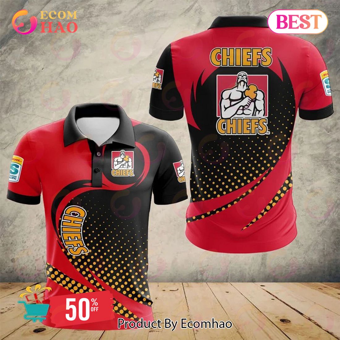 Super Rugby Gallagher Chiefs Special Polo Design