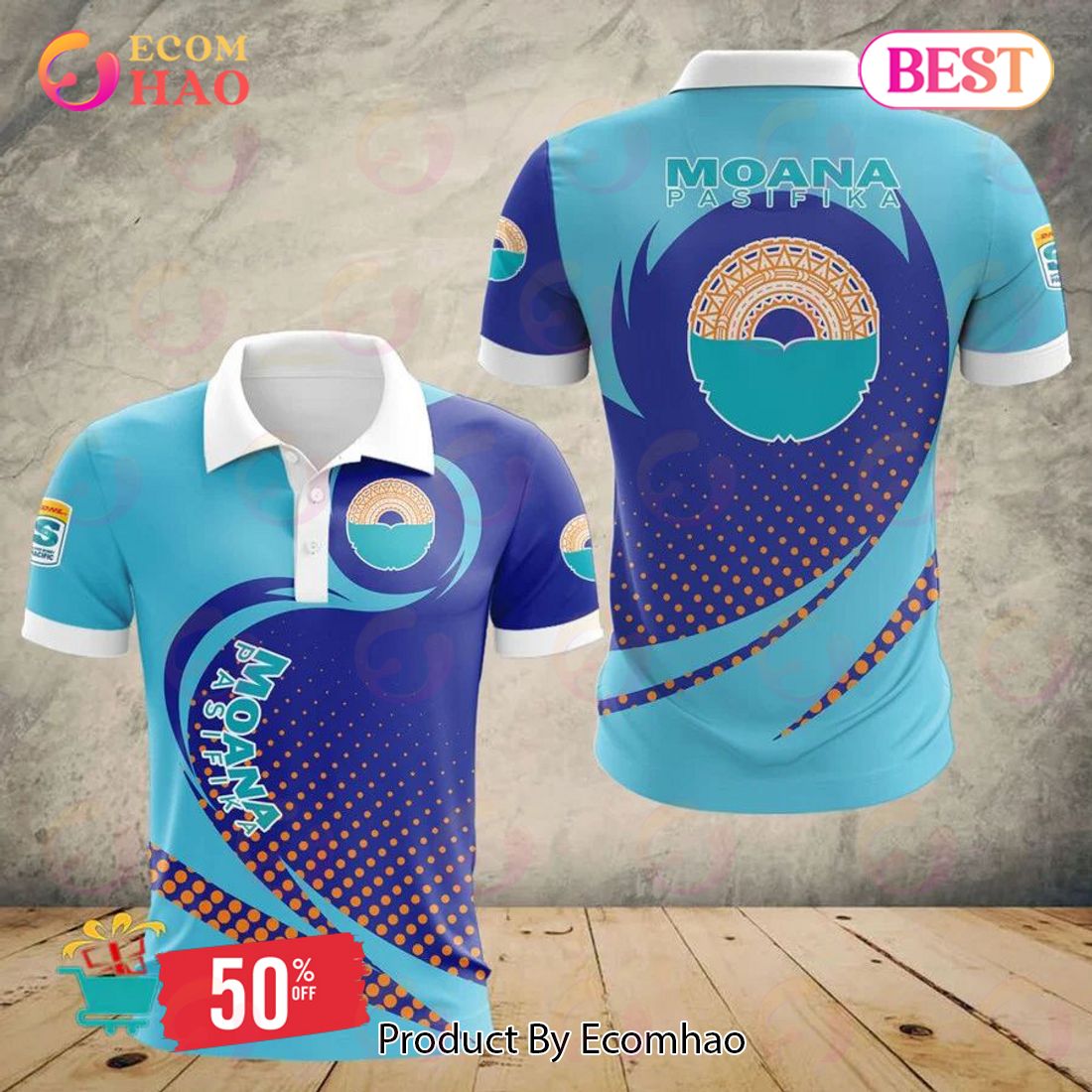 Super Rugby Moana Pasifika Special Polo Design