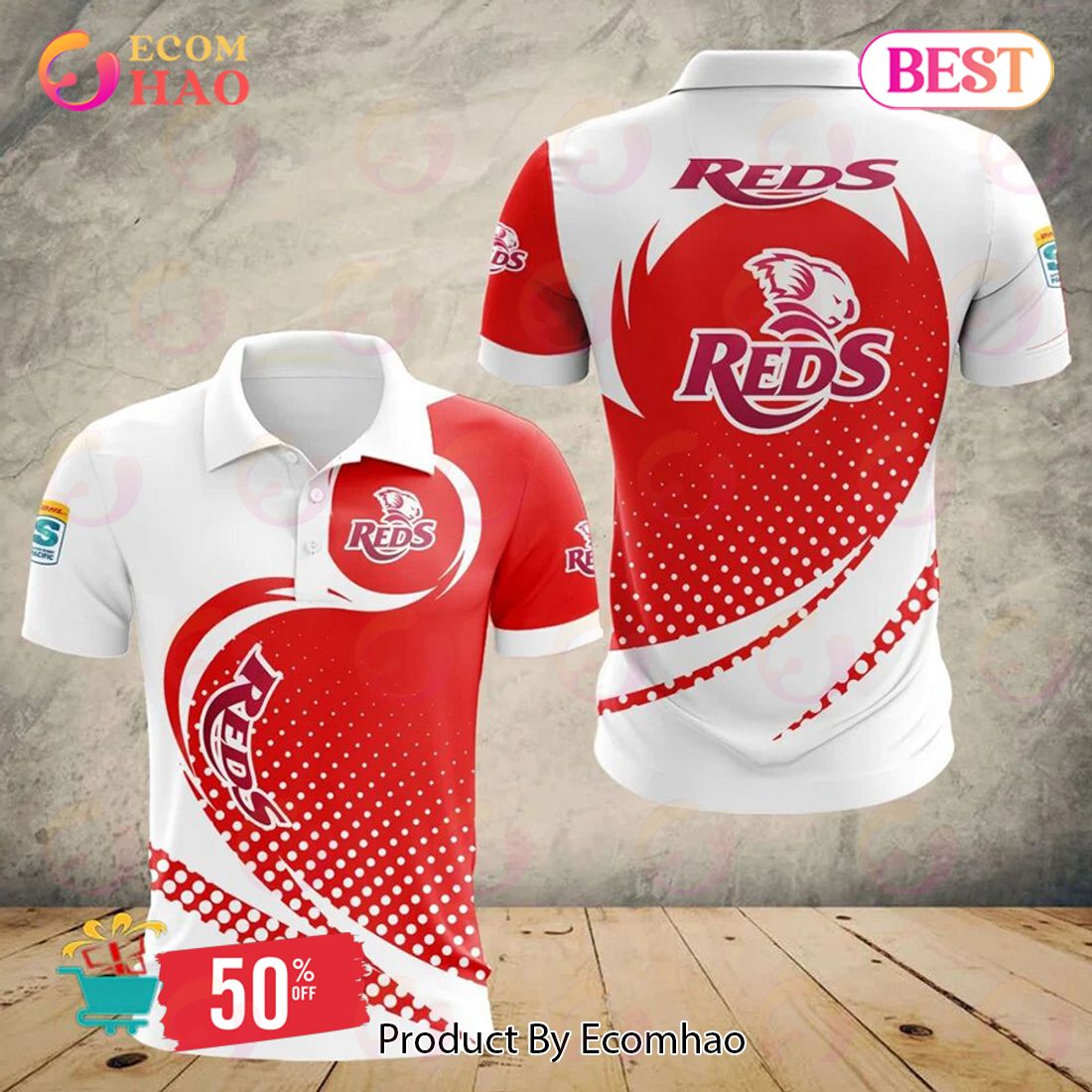 Super Rugby Queensland Reds Special Polo Design