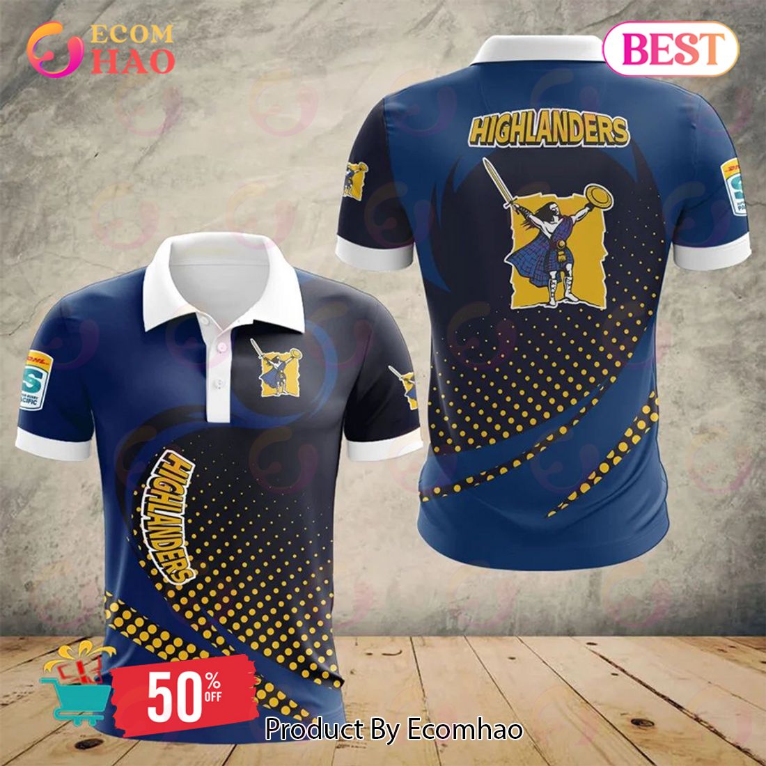 Super Rugby Speight’s Highlanders Special Polo Design