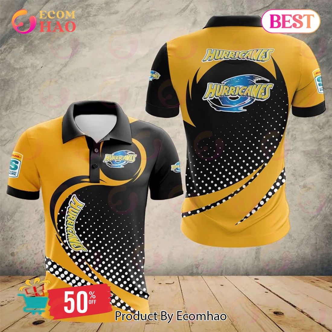 Super Rugby Wellington Huricanes Special Polo Design