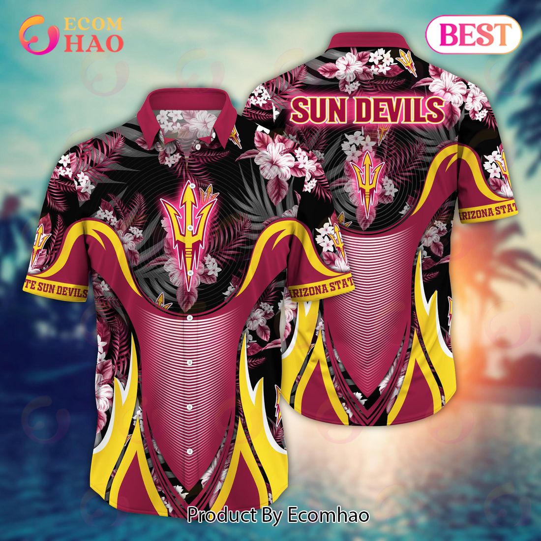 Arizona State Sun Devils NCAA Flower Hawaii Shirt