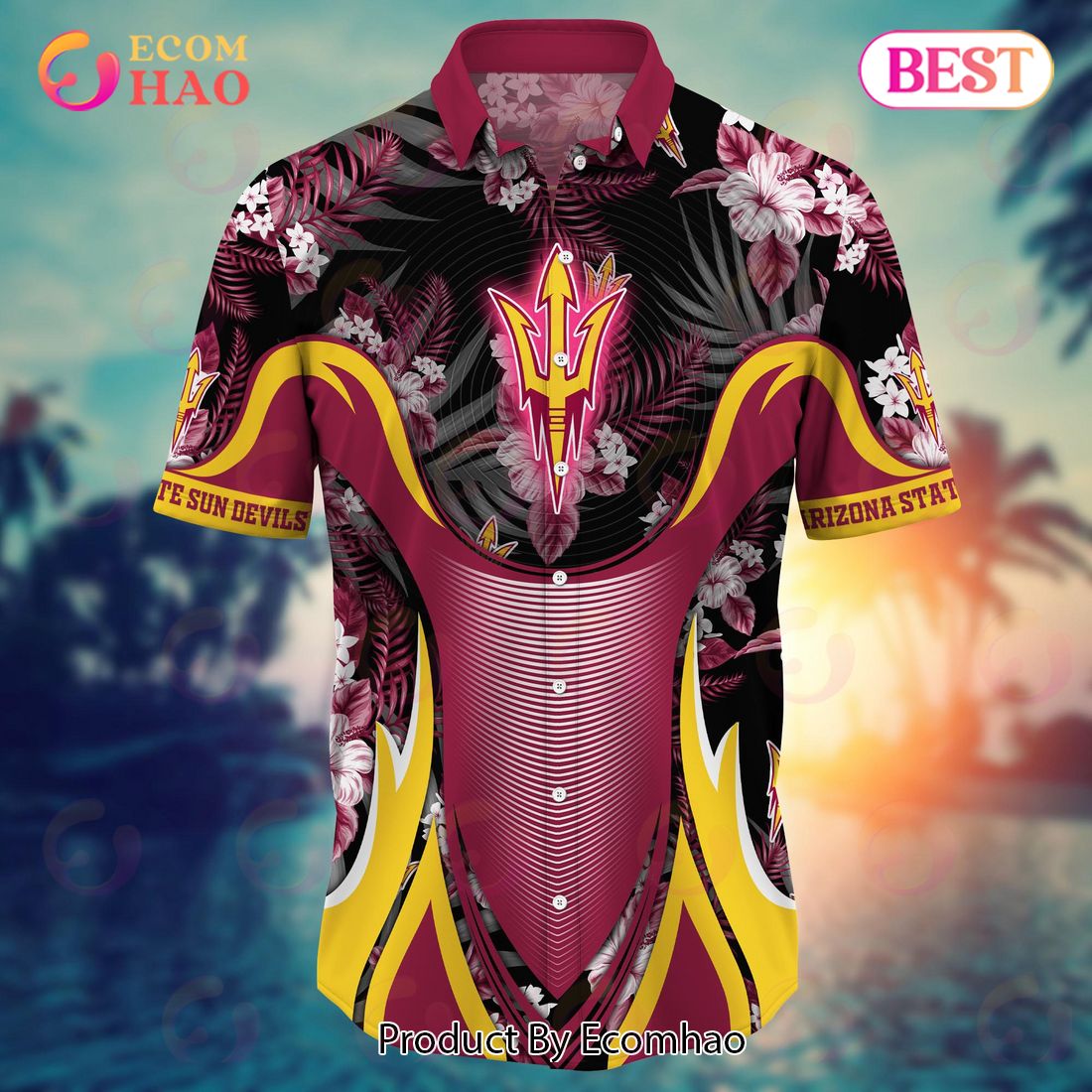 Arizona State Sun Devils NCAA Flower Hawaii Shirt