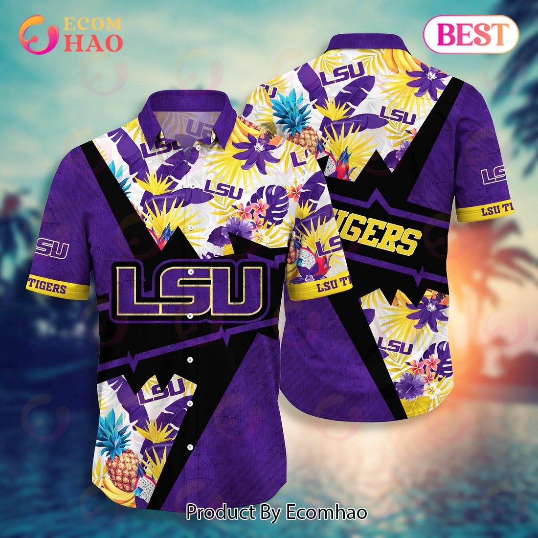 LSU TIGERS NCAA Flower Hawaii Shirt