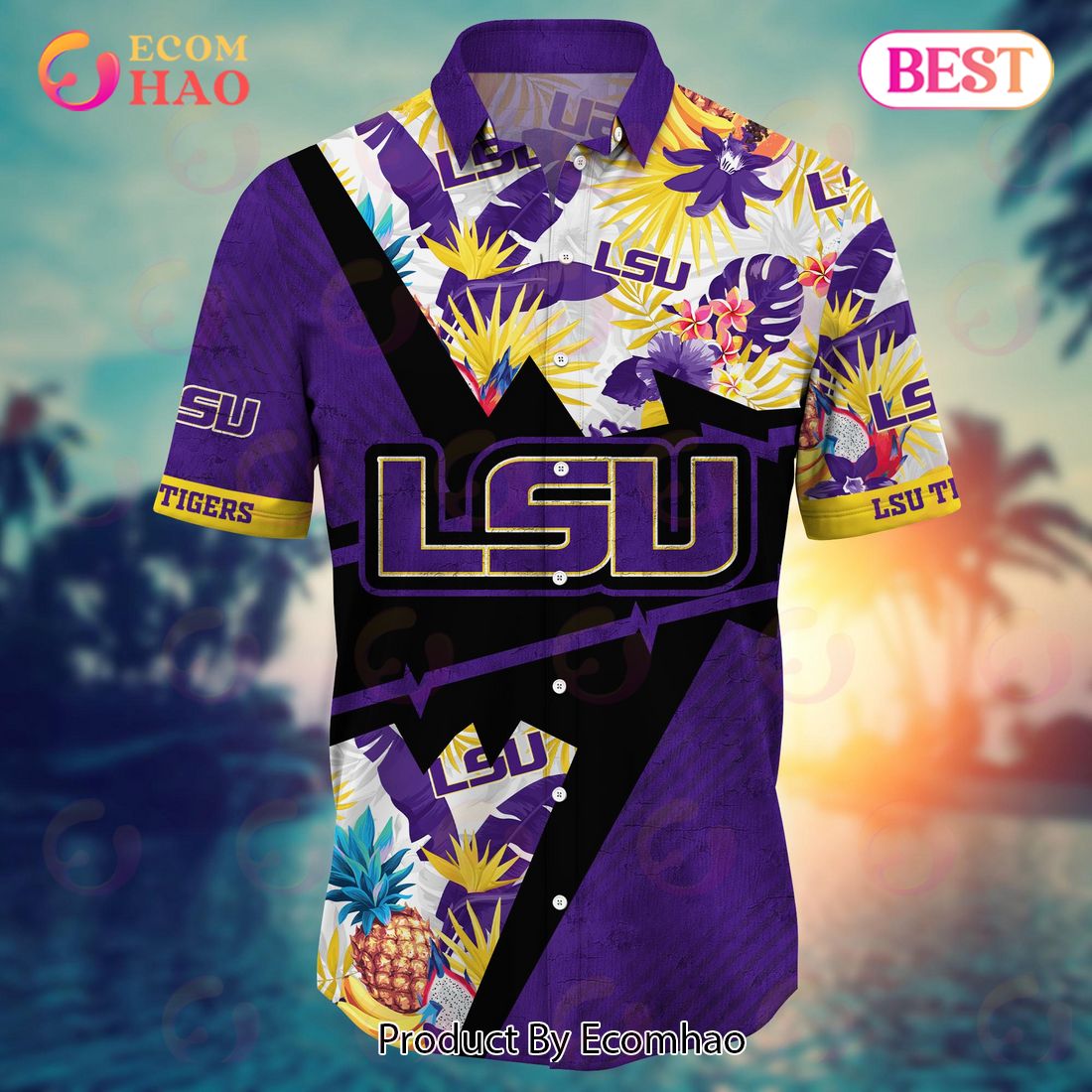 LSU TIGERS NCAA Flower Hawaii Shirt