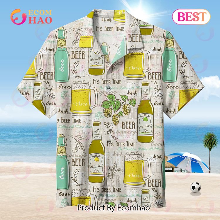 It’s Beer Time Cheers Universal Hawaiian Shirt