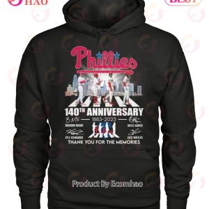Phillies 140th Anniversary 1883 – 2023 Thank You For The Memories T-Shirt