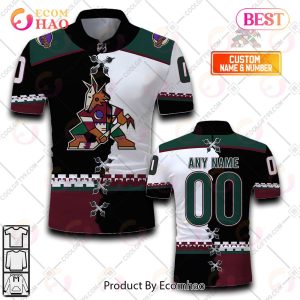 Personalized NHL Arizona Coyotes Mix Jerseys Polo Shirt