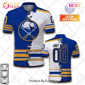 Personalized NHL Buffalo Sabres Mix Jerseys Polo Shirt