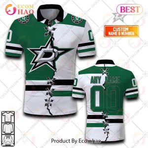 Personalized NHL Dallas Stars Mix Jerseys Polo Shirt