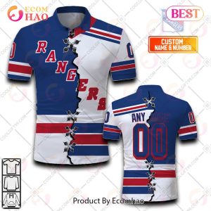 Personalized NHL New York Rangers Mix Jerseys Polo Shirt