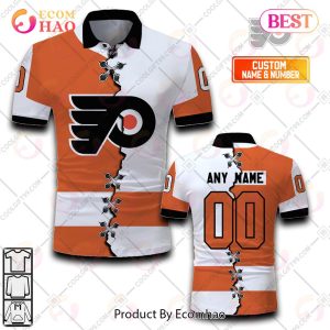 Personalized NHL Philadelphia Flyers Mix Jerseys Polo Shirt
