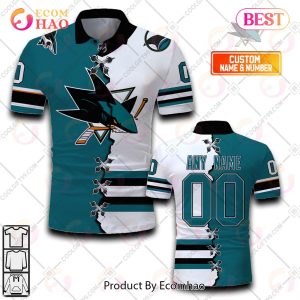 Personalized NHL San Jose Sharks Mix Jerseys Polo Shirt