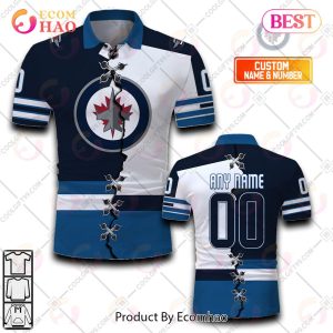 Personalized NHL Winnipeg Jets Mix Jerseys Polo Shirt