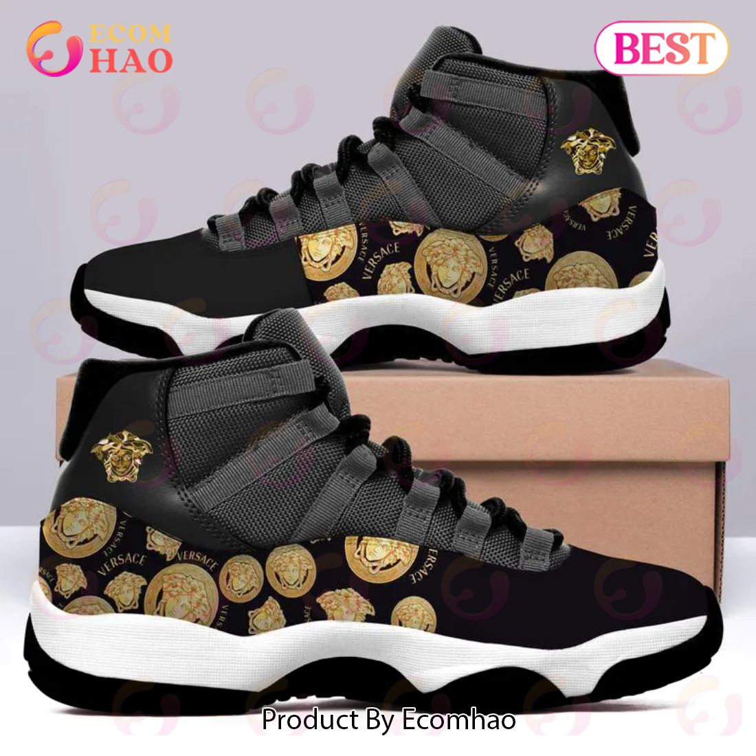 Luxury Gianni Versace Air Jordan 11 Sneakers Shoes Hot 2022 Gifts For Men Women