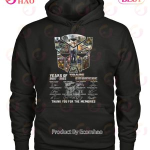 16 Years Of 2007 – 2023 Transformers Signature Thank You For The Memories T-Shirt