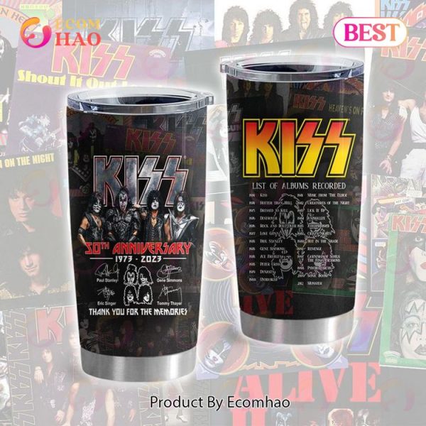 Kiss Band 50th Anniversary 1973 – 2023 Thank You For The Memories Tumbler