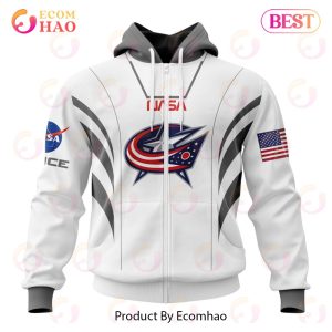 NHL Columbus Blue Jackets Special Space Force NASA Astronaut Design 3D Hoodie
