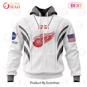 NHL Detroit Red Wings Special Space Force NASA Astronaut Design 3D Hoodie
