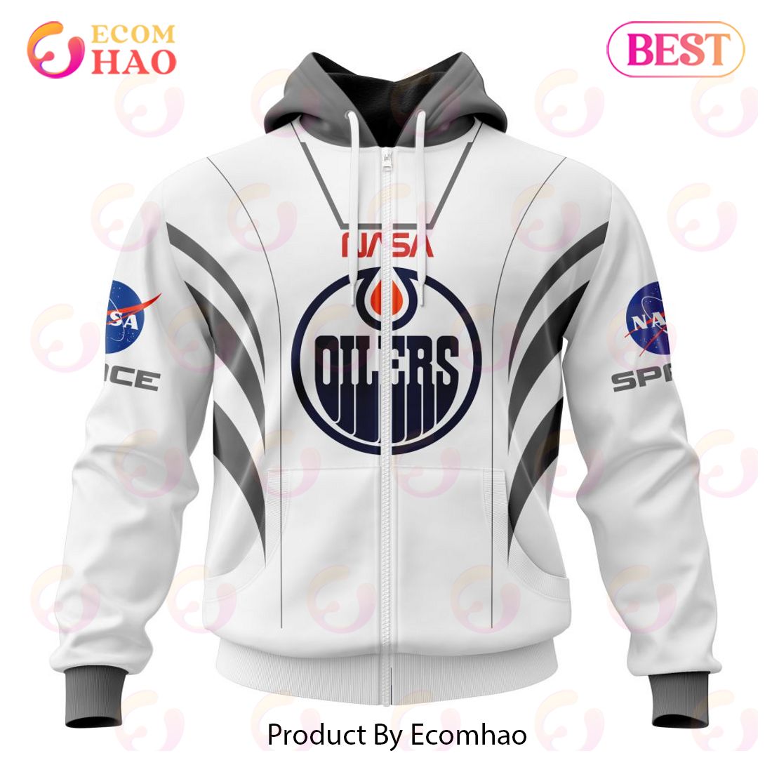 NHL Edmonton Oilers Special Space Force NASA Astronaut Design 3D Hoodie