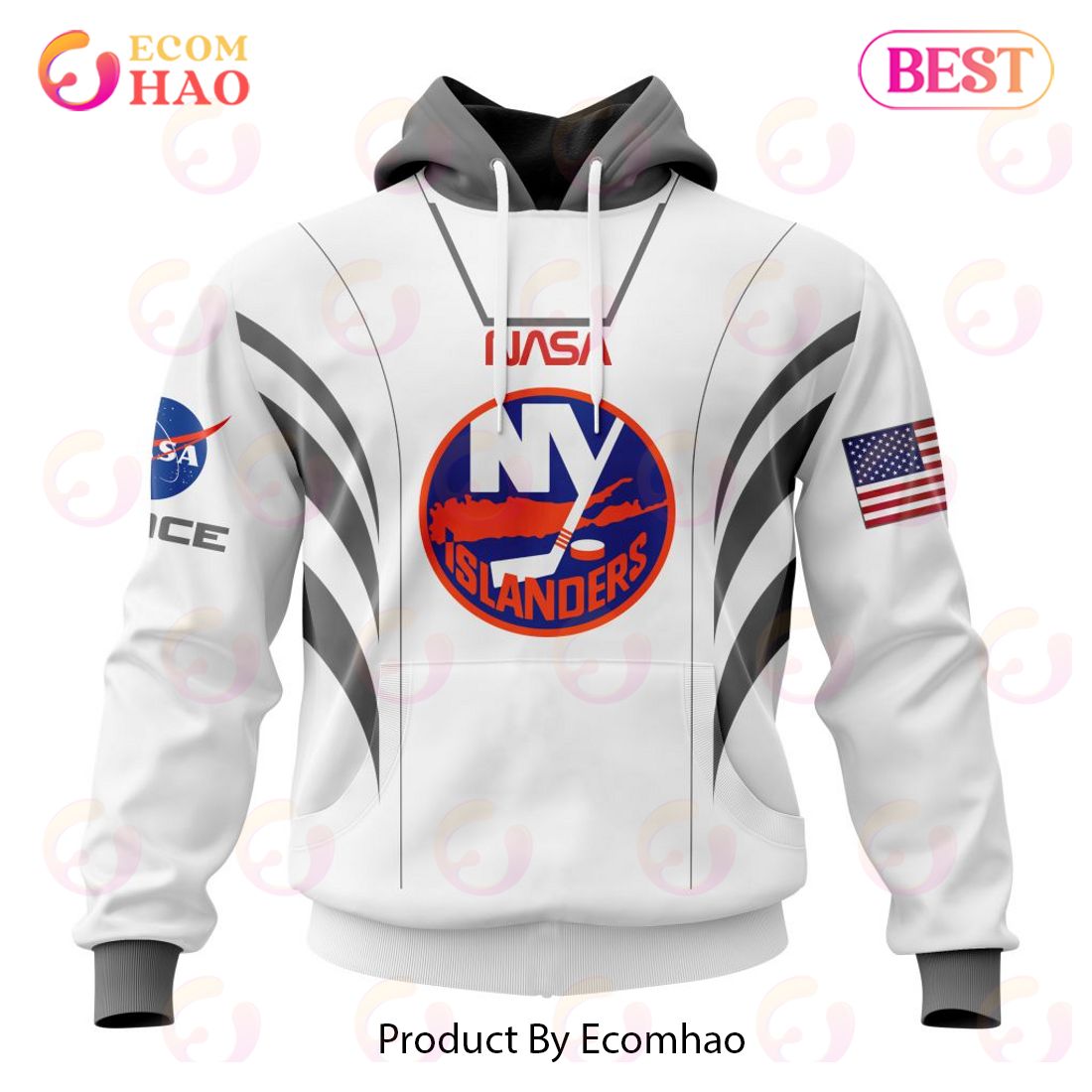 NHL New York Rangers Special Space Force NASA Astronaut Design 3D Hoodie