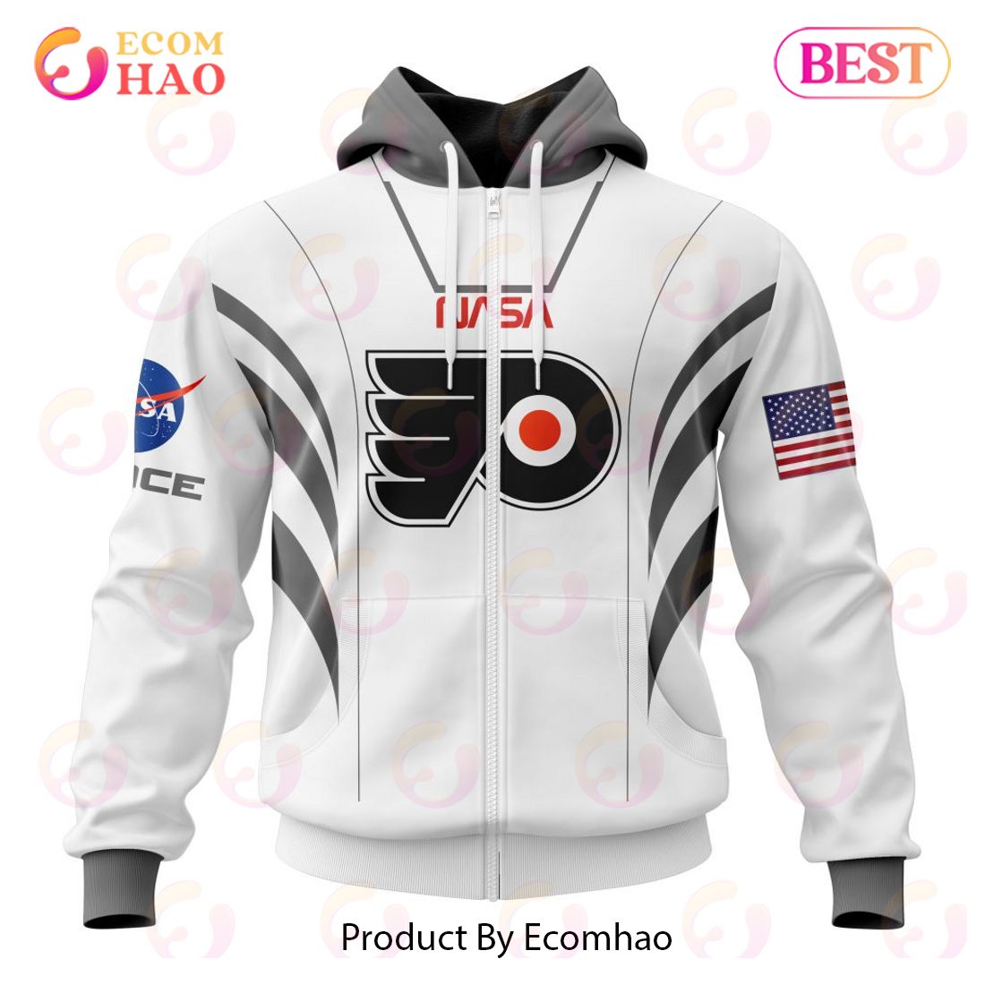 NHL Philadelphia Flyers Special Space Force NASA Astronaut Design 3D Hoodie