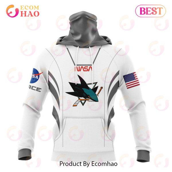 NHL San Jose Sharks Special Space Force NASA Astronaut Design 3D Hoodie